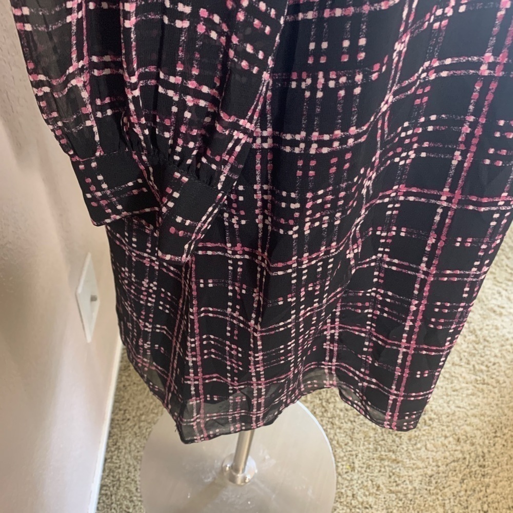 Cece Dress Ruffle Long Sleeve and High Neckline - Picture 5 of 12